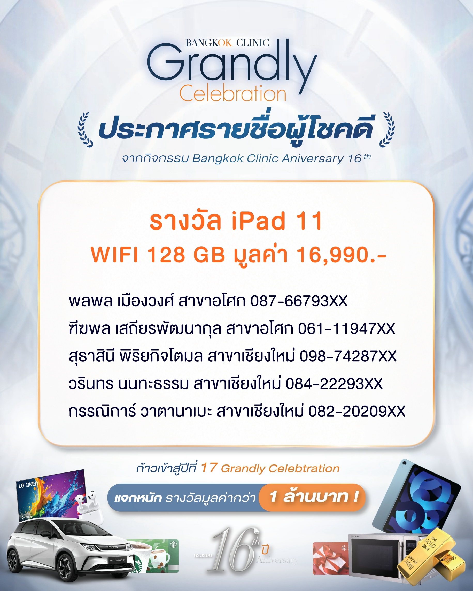 ประกาศผล iPad 11 WIFI 128GB
